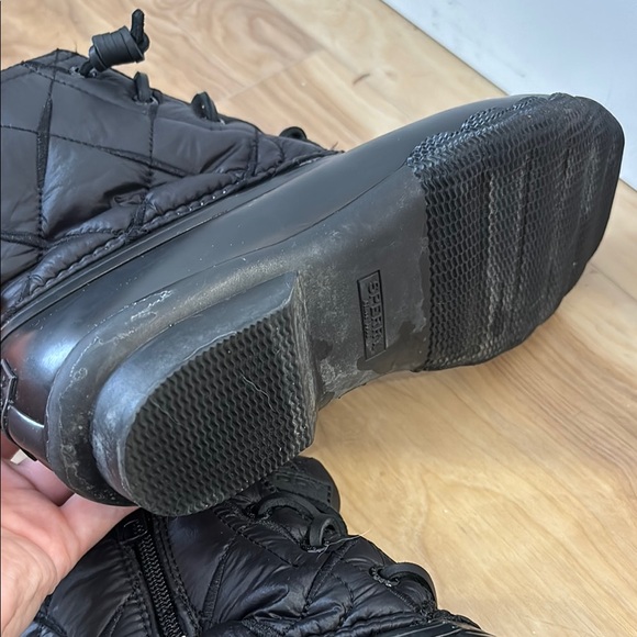 Sperry Black Quilted Boots - Picture 6 of 6